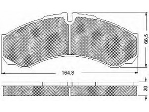 BSF 10582 stabdžių trinkelių rinkinys, diskinis stabdys 
 Techninės priežiūros dalys -> Papildomas remontas
002992339, 1906401, 2992339, 2995633