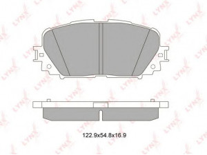 LYNXauto BD-7554 stabdžių trinkelių rinkinys, diskinis stabdys 
 Techninės priežiūros dalys -> Papildomas remontas
04465-0D130, 04465-52240, 04465-52270
