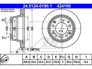 ATE 24.0124-0190.1 stabdžių diskas 
 Dviratė transporto priemonės -> Stabdžių sistema -> Stabdžių diskai / priedai
911 352 041 08