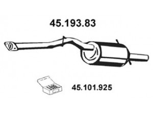 EBERSPÄCHER 45.193.83 galinis duslintuvas 
 Išmetimo sistema -> Duslintuvas
44305 FA031