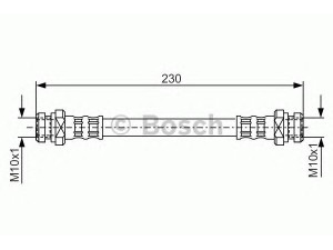 BOSCH 1 987 476 195 stabdžių žarnelė 
 Stabdžių sistema -> Stabdžių žarnelės
MB857567, MR129787