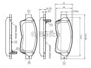 BOSCH 0 986 TB2 222 stabdžių trinkelių rinkinys, diskinis stabdys 
 Techninės priežiūros dalys -> Papildomas remontas
04465 05010, 04465 12500, 04465 12540