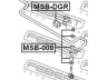 FEBEST MSB-009 šarnyro stabilizatorius 
 Ašies montavimas/vairavimo mechanizmas/ratai -> Stabilizatorius/fiksatoriai -> Pasukimo trauklė
MR465000