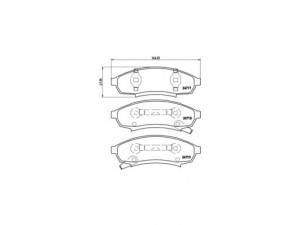 BREMBO P 07 003 stabdžių trinkelių rinkinys, diskinis stabdys 
 Techninės priežiūros dalys -> Papildomas remontas
12321442, 12510014, 12510029, 12510049