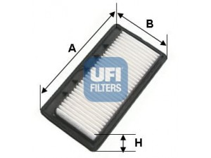 UFI 30.126.00 oro filtras 
 Techninės priežiūros dalys -> Techninės priežiūros intervalai
28113-02510