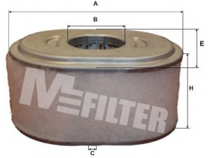 MFILTER A 8015 oro filtras
17210-ZE0-505, 17210-ZE0-822