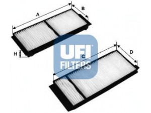 UFI 53.120.00 filtras, salono oras 
 Šildymas / vėdinimas -> Oro filtras, keleivio vieta
BP4K-61-J6X, BP4K-61-J6XA, BP4K-61-J6XA-9A