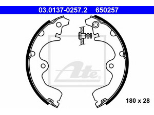 ATE 03.0137-0257.2 stabdžių trinkelių komplektas 
 Techninės priežiūros dalys -> Papildomas remontas
04495-10110, 04495-10120