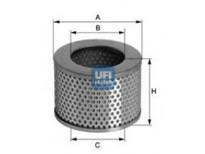 UFI 27.097.00 oro filtras 
 Techninės priežiūros dalys -> Techninės priežiūros intervalai
17801-60040, 17801-66020, 17801-66040