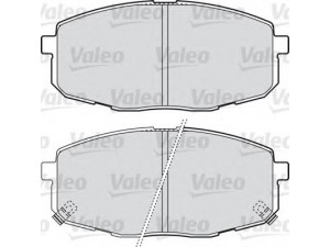 VALEO 598842 stabdžių trinkelių rinkinys, diskinis stabdys 
 Techninės priežiūros dalys -> Papildomas remontas
58101-1HA10, 58101-1HA20, 581011HA10