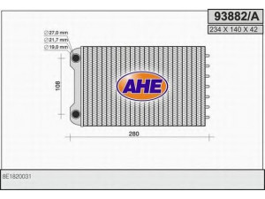 AHE 93882/A šilumokaitis, salono šildymas 
 Šildymas / vėdinimas -> Šilumokaitis
8E1820031