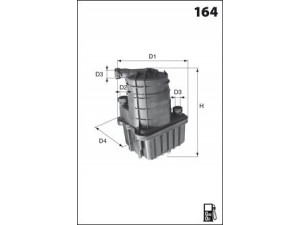 MECAFILTER ELG5348 kuro filtras 
 Techninės priežiūros dalys -> Papildomas remontas
7701061578, 7701062072, 7701479151