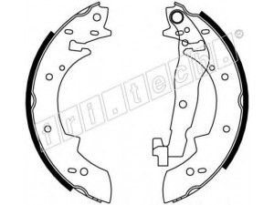 fri.tech. 17024 stabdžių trinkelių komplektas 
 Techninės priežiūros dalys -> Papildomas remontas
