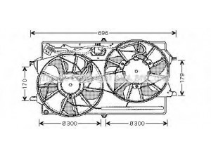 PRASCO FD7505 ventiliatorius, radiatoriaus 
 Aušinimo sistema -> Oro aušinimas
1075130, 1107126
