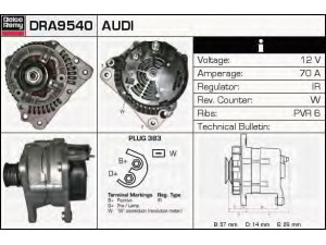 DELCO REMY DRA9540 kintamosios srovės generatorius 
 Elektros įranga -> Kint. sr. generatorius/dalys -> Kintamosios srovės generatorius
028903024A, 028903025A