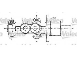 VALEO 402232 pagrindinis cilindras, stabdžiai 
 Stabdžių sistema -> Pagrindinis stabdžių cilindras
7700804899, 7700829834, 7701204609
