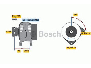 BOSCH 0 124 425 005 kintamosios srovės generatorius 
 Elektros įranga -> Kint. sr. generatorius/dalys -> Kintamosios srovės generatorius
46843097, 24447429, 93174469, 93174469