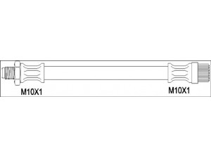WOKING G1924.02 stabdžių žarnelė 
 Stabdžių sistema -> Stabdžių žarnelės
7704001952, 7704002450, 7704003955
