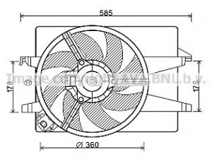 PRASCO FD7551 ventiliatorius, radiatoriaus 
 Aušinimo sistema -> Oro aušinimas
1310443, 1337586, 1387355, 1479883