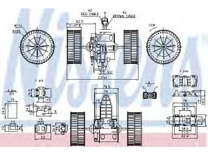 NISSENS 87117 vidaus pūtiklis 
 Šildymas / vėdinimas -> Orpūtė/dalys
64116933910, 6933910, 64116933910