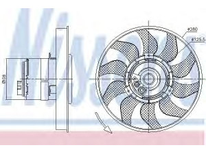 NISSENS 85619 ventiliatorius, radiatoriaus 
 Aušinimo sistema -> Oro aušinimas
701.959.455 J