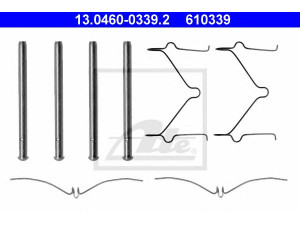 ATE 13.0460-0339.2 priedų komplektas, diskinių stabdžių trinkelės 
 Stabdžių sistema -> Diskinis stabdys -> Stabdžių dalys/priedai