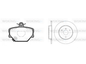WOKING 86053.00 stabdžių rinkinys, diskiniai stabdžiai 
 Stabdžių sistema -> Diskinis stabdys -> Stabdžių remonto rinkinys
0001431V002, 0004341V0010