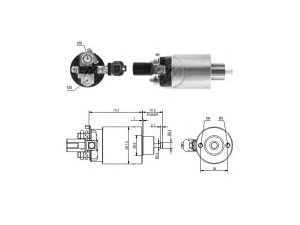 ERA 227346 solenoidinis jungiklis, starteris 
 Elektros įranga -> Starterio sistema -> Solenoidinis jungiklis
M000T60181A, M371X95275, MOT60181