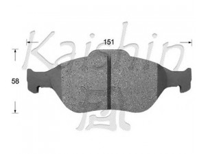 KAISHIN FK2271 stabdžių trinkelių rinkinys, diskinis stabdys 
 Techninės priežiūros dalys -> Papildomas remontas
044650D050, 44650D050