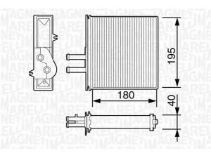 MAGNETI MARELLI 350218057000 šilumokaitis, salono šildymas 
 Šildymas / vėdinimas -> Šilumokaitis
46721212, 46722095, 5893932, 46722095