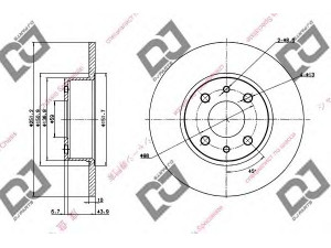 DJ PARTS BD1298 stabdžių diskas 
 Dviratė transporto priemonės -> Stabdžių sistema -> Stabdžių diskai / priedai
0060801755, 0082433853, 164202610001