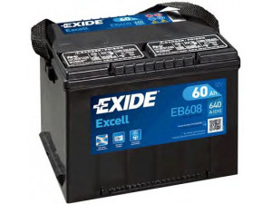 EXIDE _EB608 starterio akumuliatorius; starterio akumuliatorius 
 Elektros įranga -> Akumuliatorius