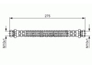 BOSCH 1 987 481 276 stabdžių žarnelė 
 Stabdžių sistema -> Stabdžių žarnelės
58737 34000