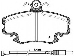 OPEN PARTS BPA0141.32 stabdžių trinkelių rinkinys, diskinis stabdys 
 Techninės priežiūros dalys -> Papildomas remontas
425041, 425070, 425310, 410602192R