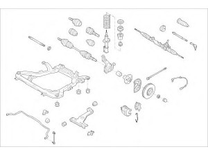 MONROE MO15303VA rato pakaba 
 Ašies montavimas/vairavimo mechanizmas/ratai -> Prekių paieška pagal schemą