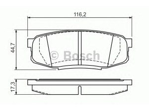 BOSCH 0 986 494 380 stabdžių trinkelių rinkinys, diskinis stabdys 
 Techninės priežiūros dalys -> Papildomas remontas
04466 0C010, 04466 60120, 04466 60140