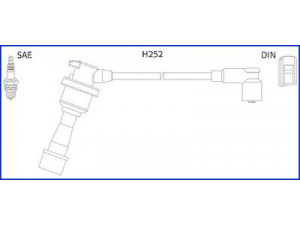 HITACHI 134480 uždegimo laido komplektas 
 Kibirkšties / kaitinamasis uždegimas -> Uždegimo laidai/jungtys
2750123A00, 2742023700, 2743023700