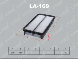 LYNXauto LA-169 oro filtras 
 Filtrai -> Oro filtras
AY120-TY001, AY120-TY011, 8671 014 130