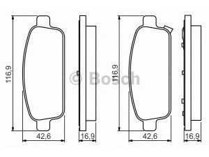 BOSCH 0 986 495 259 stabdžių trinkelių rinkinys, diskinis stabdys 
 Techninės priežiūros dalys -> Papildomas remontas
13300867, 13319293, 13319294, 13411380