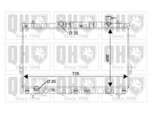 QUINTON HAZELL QER2192 radiatorius, variklio aušinimas 
 Aušinimo sistema -> Radiatorius/alyvos aušintuvas -> Radiatorius/dalys
25310-26000