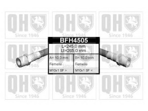 QUINTON HAZELL BFH4505 stabdžių žarnelė 
 Stabdžių sistema -> Stabdžių žarnelės
FBH 6033, 443 611 775A, 443 611 775A