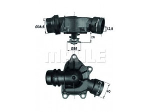 BEHR TI 26 88 termostatas, aušinimo skystis 
 Aušinimo sistema -> Termostatas/tarpiklis -> Thermostat
11512247269, 1153 2 247 269