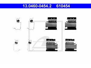 ATE 13.0460-0454.2 priedų komplektas, diskinių stabdžių trinkelės 
 Stabdžių sistema -> Diskinis stabdys -> Stabdžių dalys/priedai