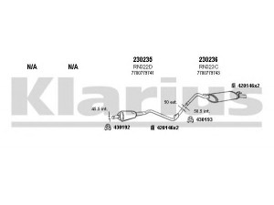 KLARIUS 720258E išmetimo sistema 
 Išmetimo sistema -> Išmetimo sistema, visa