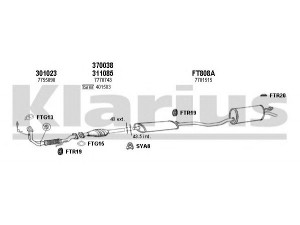 KLARIUS 330832U išmetimo sistema