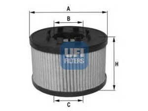 UFI 25.015.00 alyvos filtras 
 Techninės priežiūros dalys -> Techninės priežiūros intervalai
1088179, 1349745, 5C1Q-6744-AA