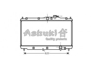 ASHUKI H557-38 radiatorius, variklio aušinimas 
 Aušinimo sistema -> Radiatorius/alyvos aušintuvas -> Radiatorius/dalys
19010-P14-A02