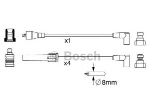 BOSCH 0 986 357 246 uždegimo laido komplektas 
 Kibirkšties / kaitinamasis uždegimas -> Uždegimo laidai/jungtys