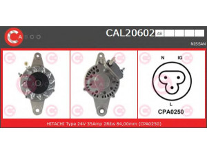 CASCO CAL20602AS kintamosios srovės generatorius
23100Z5518, 23100Z5560, LR23565