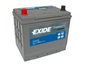 EXIDE EA655 starterio akumuliatorius; starterio akumuliatorius 
 Elektros įranga -> Akumuliatorius
E3710-4A060, E3710060C1, E3710060C1